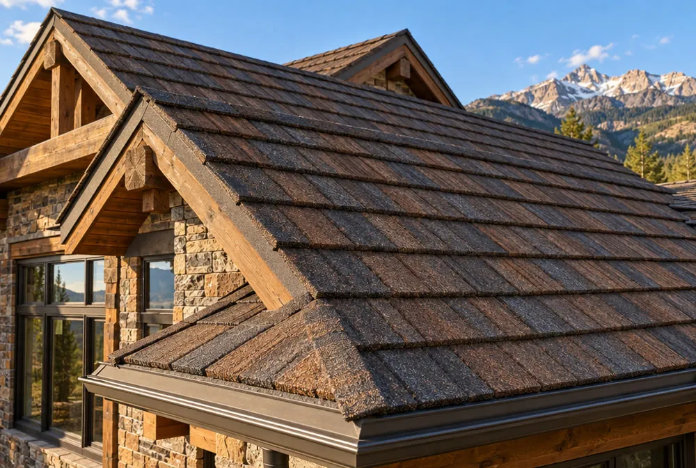 Stone-coated steel roof